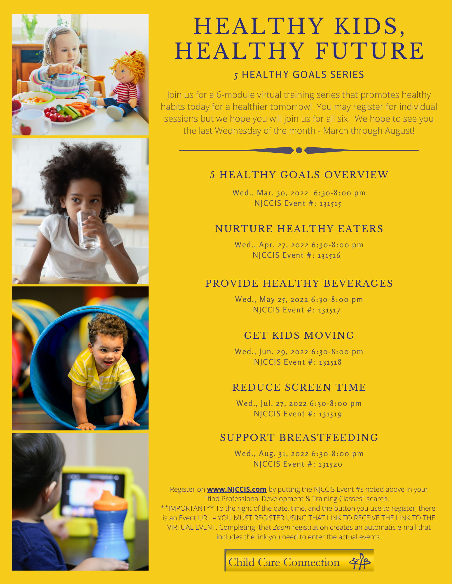 Healthy Kids, Healthy Futures Training Series – Child Care Connection NJ